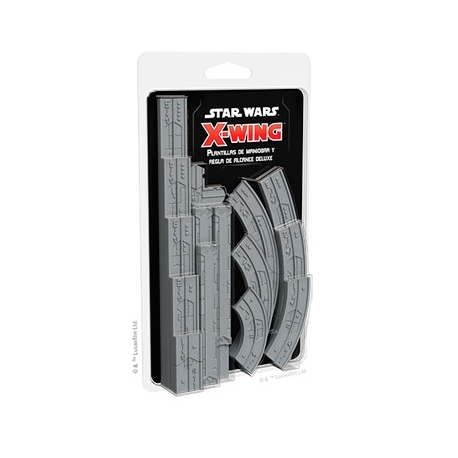 Star Wars X-Wing 2ª Edición. Plantillas De Maniobra Y Regla De Alcance Deluxe