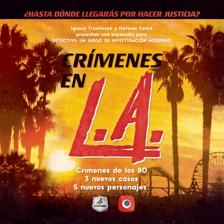 Expansión juego de mesa Detective Crímenes en L.A. de Maldito Games
