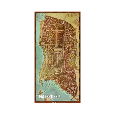 Dungeons & Dragons: Mapa De La Ciudad De Waterdeep