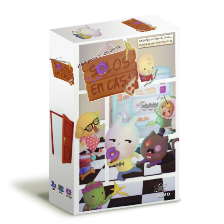 Alone at home is a card game for the little ones of the house from Átomo Games