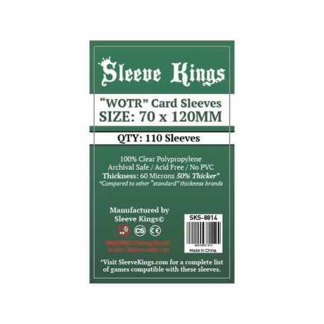 Sleeve Knigs WOTR 70x120mm card cases