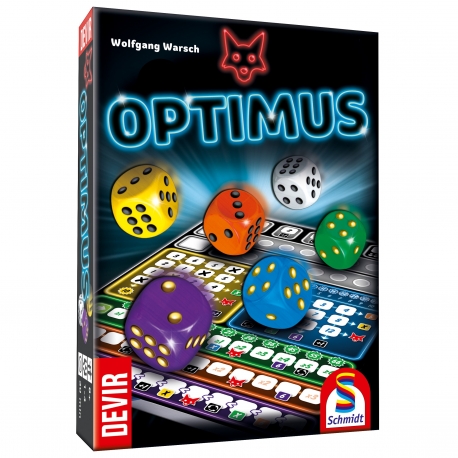 Roll & write Optimus dice game by Devir and Schmidt