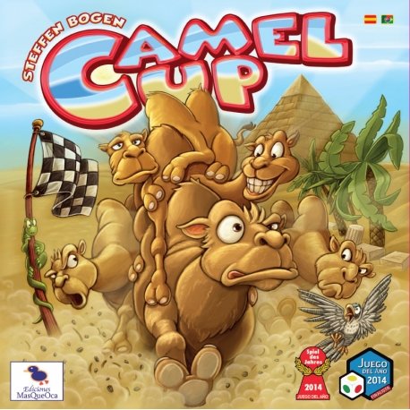 Camel Up is a familiar game for 2 to 8 players, simple, fast and scandalously exciting