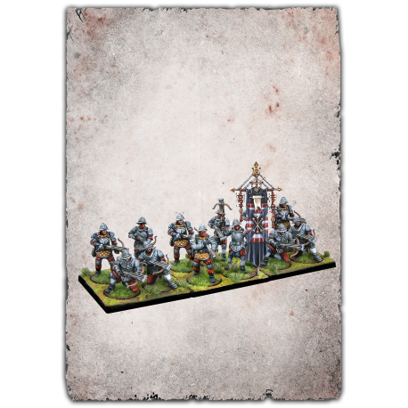 Expansion Mercenary Crossbowmen Conquest miniatures board game for Bellum Wargames