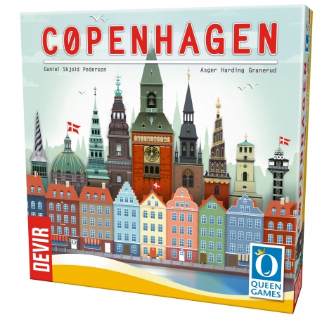 Copenhagen es un juego familiar y divertido para los amantes de los puzzles y la gestión de cartas de Devir