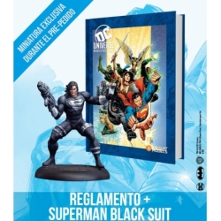 Libro Reglamento Dc Deluxe + Super Man Black Suit