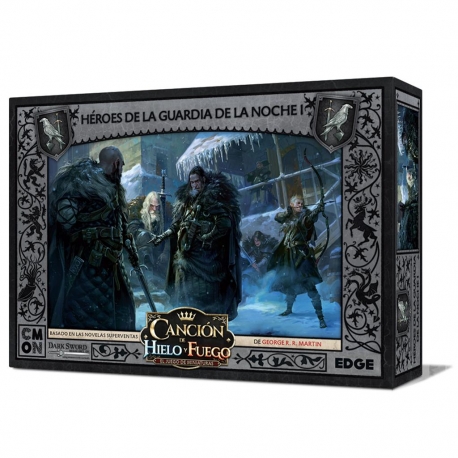 Caja de expansión Canción de Hielo y Fuego Héroes de la Guardia de la Noche I juego de miniaturas de Edge Entertainment