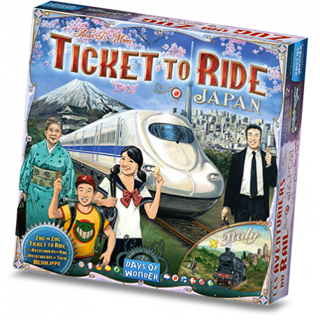 Juego de mesa ¡Aventureros al Tren! Japón - Italia de Days of Wonder