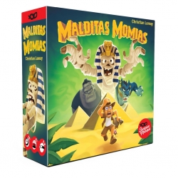 Damn mummies is a game of cunning and deception in which you must know when to risk to escape with the treasures.
