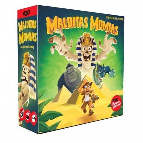 Malditas momias es un juego de astucia y engaños en el que deberás saber cuándo arriesgar para poder escapar con los tesoros.
