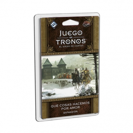 Expansión juego de cartas Juego De Tronos 2ª Edición Lcg - Qué Cosas Hacemos Por Amor de Edge Entertainment