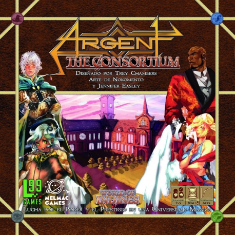 Juego de mesa de estrategia Argent: The Consortium de Melmac Games
