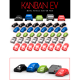 Pack of Metallic Cars for board game Kanban EV from Maldito Games