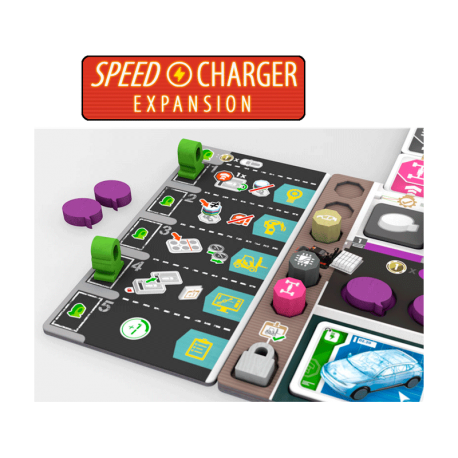 SpeedCharger Expansion for board game Kanban EV from Maldito Games