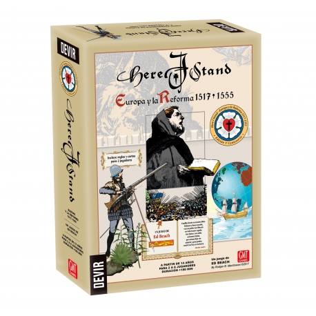 Juego de mesa de estrategia Here I Stand de Devir