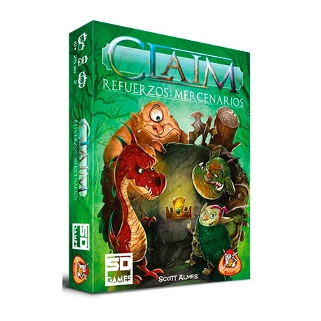 Expansión juego de cartas Claim Refuerzos: Mercenarios de SD Games