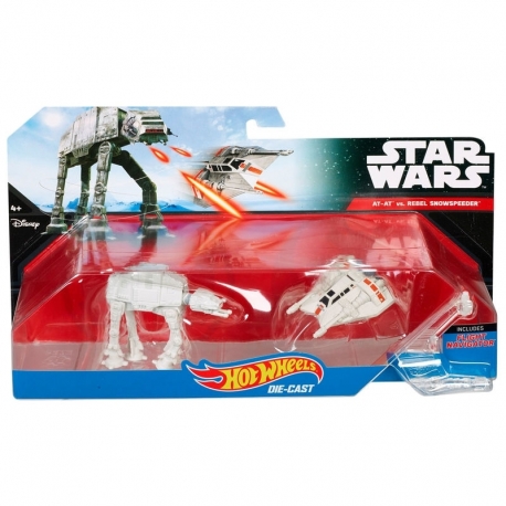 Blister AT-AT vs Rebel Snowspeeder Star Wars Hot Wheels