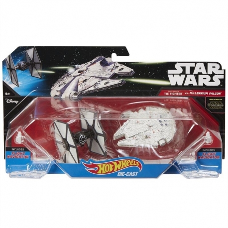 TIE Hunting Blister Millennium Falcon Star Wars Hot Wheels