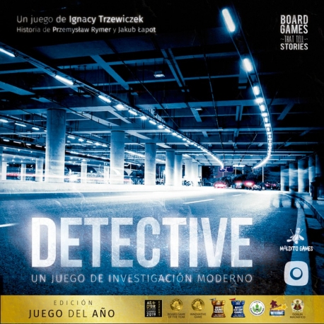 Juego de mesa intrigante Detective Edición Juego de Año de Maldito Games