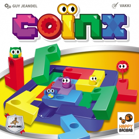 Juego de mesa Coïnx de Maldito Games y Happy Baobab