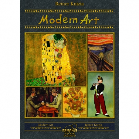 Modern Art is the classic auction game by Reiner Knizia, in its final edition