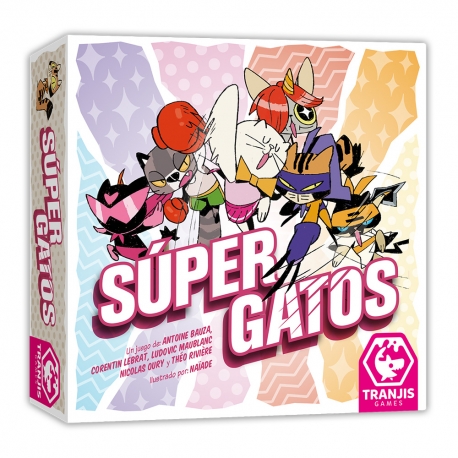 Juego de cartas familiar Súper Gatos de Tranjis Games