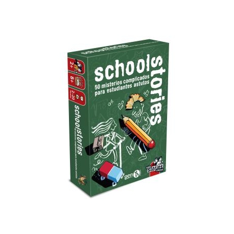 School Stories card game from the Black Stories collection by Gen X Games