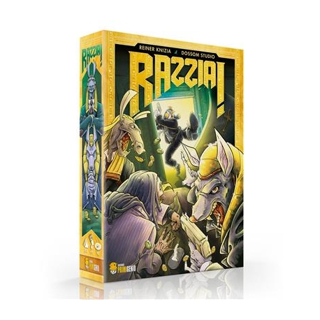 Razzia es la versión de cartas del clásico juego de tablero Ra de Reiner Knizia