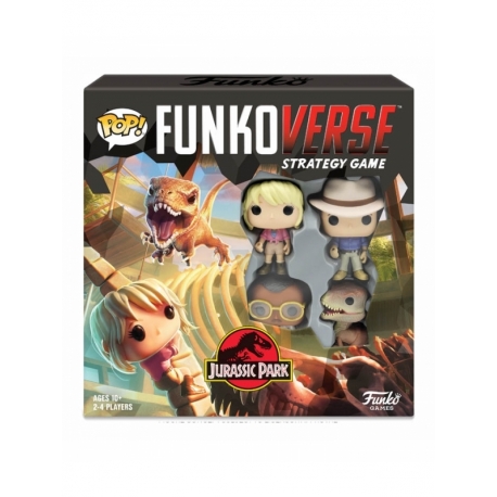 POP! Funkoverse Strategy Game - Jurassic Park 4 figures Funko in Spanish