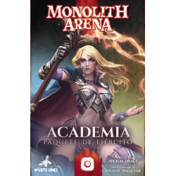 Expansión Academia del juego de mesa Monolith Arena de Maldito Games