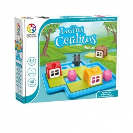 Juego de mesa educativo Los Tres Cerditos Deluxe de Smart Games