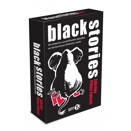 Juego de cartas Black Stories Pifias Épicas de Gen X Games