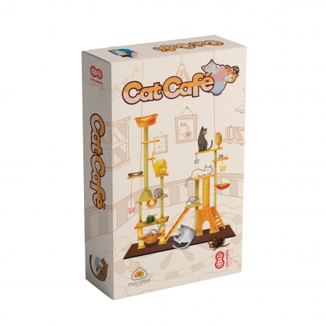Cat Café es un juego de mesa roll & write ligero y divertido de Cacahuete Games