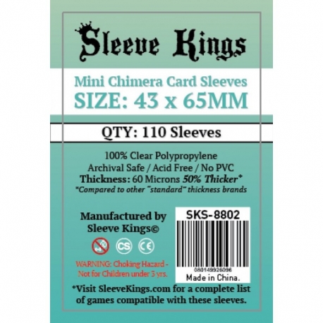 [8802] Sleeve Kings Mini Chimera Card Sleeves (43x65mm)