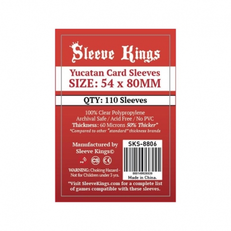 [8806] Sleeve Kings Yucatan Card Sleeves (54x80mm)