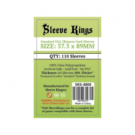 [8808] Sleeve Kings Standard USA Chimera Card Sleeves (57.5x89mm)