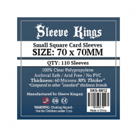 [8812] Sleeve Kings Small Square Card Sleeves (70x70mm)