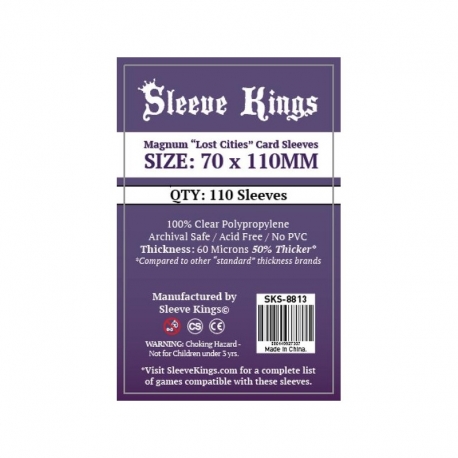 [8813] Sleeve Kings Magnum Lost Cities Card Sleeves (70x110mm)