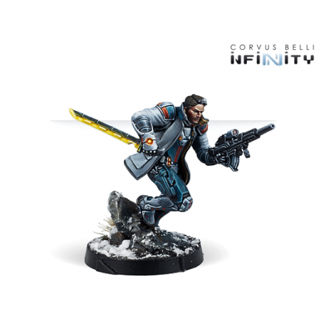 John Hawkwood, Merc Officer (K1 Marksman Rifle) Infinity de Corvus Belli referencia 280750-0858