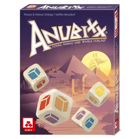 Juego de roll & write Anubixx de Mercurio Distribuciones
