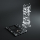 Crystal Twister Premium Dice Tower es una torre de dados espectacular de cristal de Gamegenic