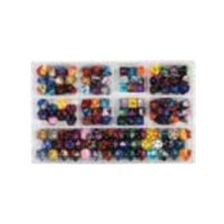 Chessex Loose Dice Samplers, Displays & 125 Polyhedral Dice Assortments - Assortment:Gemini Polyhedral Dice