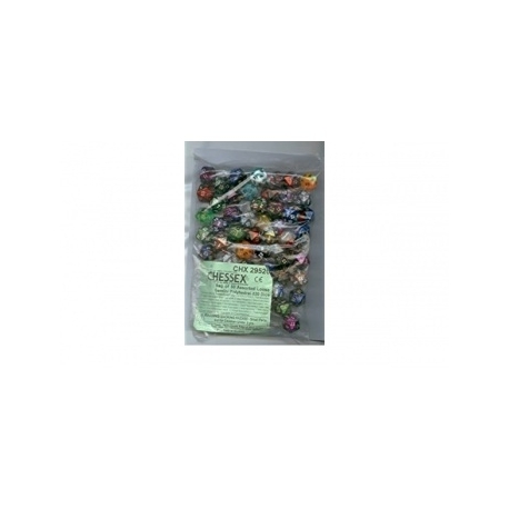 Chessex Gemini Bags of 50 Asst. Dice - Loose Gemini Poly. d20 Dice