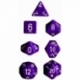 Chessex Opaque Polyhedral 7-Die Sets - Purple w/white