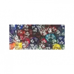 Chessex Translucent Bags of 50 Dice - Bag of 50:Translucent d10