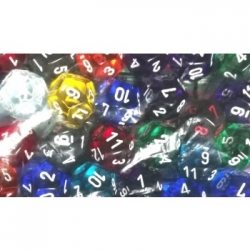 Chessex Translucent Bags of 50 Dice - Translucent d12