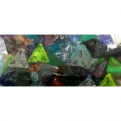 Chessex Signature Bags of 50 Asst. Dice - Poly. d4 Dice