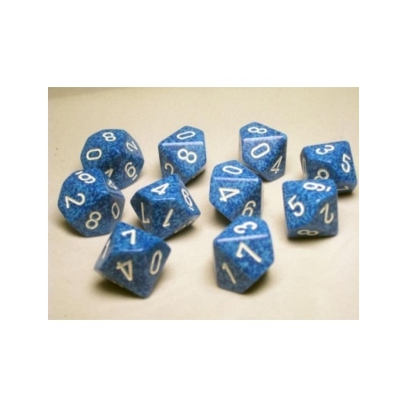 Chessex Speckled Poliédrico Ten d10 Set - Agua