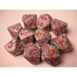 Chessex Speckled Polyhedral Ten d10 Set - Granite