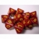 Chessex Speckled Polyhedral Ten d10 Set - Mercury